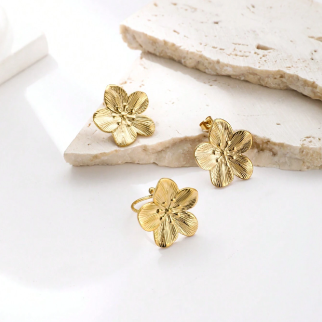 Boucle d'oreille Flora